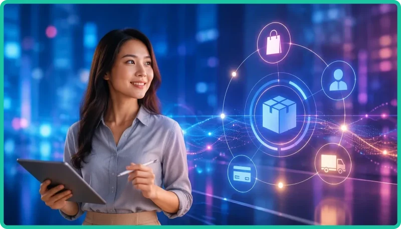 Minh họa xu hướng phổ biến của card strategy game trực tuyến với các bảng điện tử phát sáng