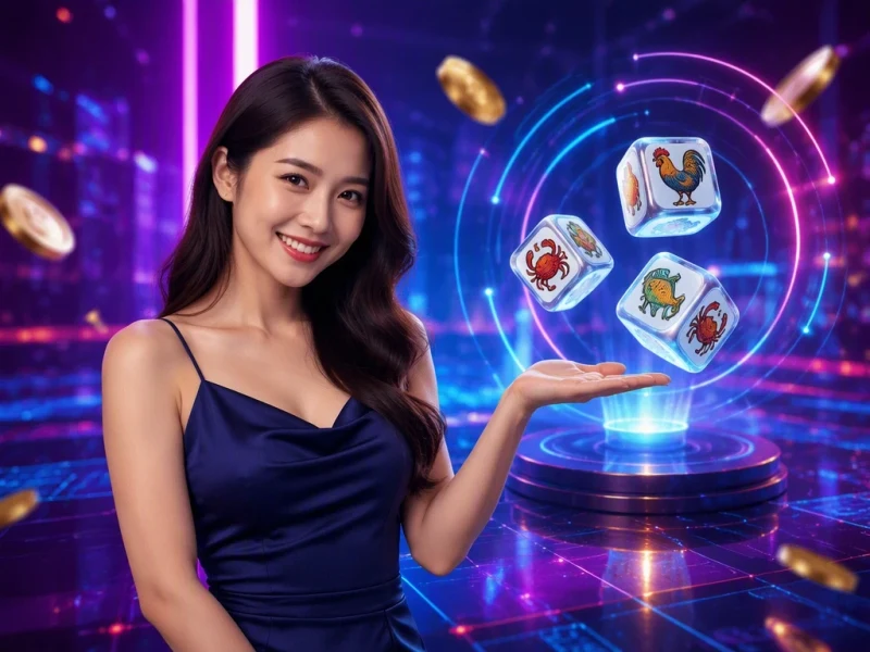 so-do-minh-hoa-luat-choi-bau-cua-ba-khoi-xuc-xac-trong-suot-ket-noi-voi-sau-bieu-tuong-linh-vat Sơ đồ minh họa luật chơi bầu cua: ba khối xúc xắc trong suốt kết nối với sáu biểu tượng linh vật